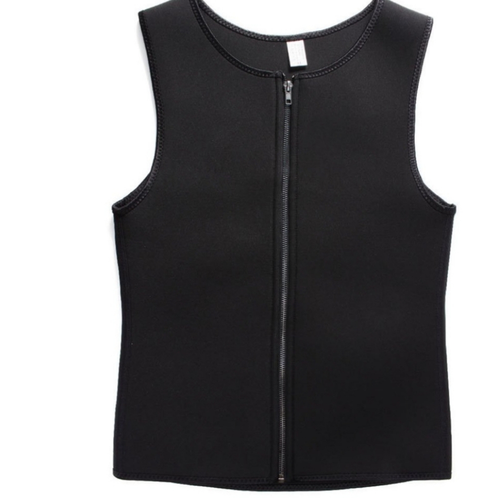 Men's Neoprene slimming zipper waist vest